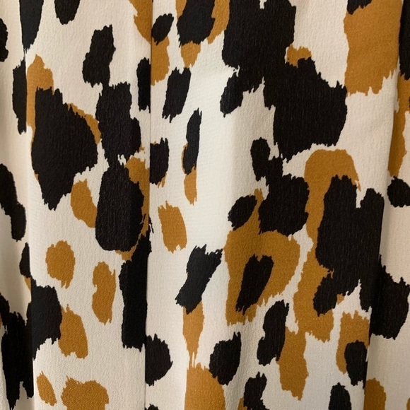 DVF Diane von Furstenberg Delphi Apaloosa Chestnut black silk jumpsuit new S 4 6 - Picture 6 of 8